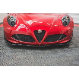 Накладка сплиттер на передний бампер на Alfa Romeo 4C